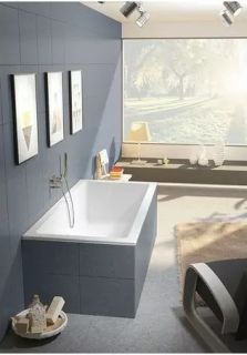 Акриловая ванна Riho Rethink Cubic Fall B105013005 заполнение через перелив 170х75см белый